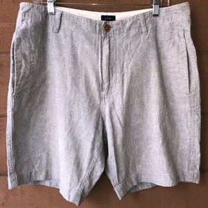 Grey Linen J. Crew shorts